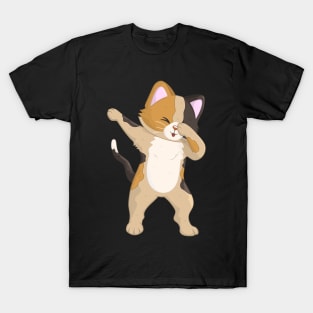 Cute Dabbing Cat Kitten Dab T-Shirt